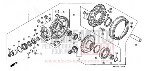 ENGRENAGE MENE DE SORTIE (ST1100) ST1100T de 1996
